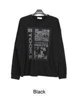 レタングラフィックニットロングスリーブ