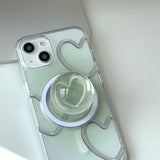 Green - スプリングラブ Magsafe フォーンケース スマホグリップ セット