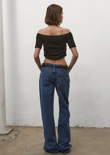OFFSHOULDER LAYERED TOP_ BLACK