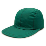 4pannel nylon duck bill cap/forest-green