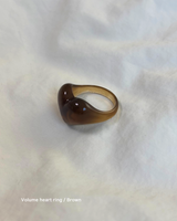 Volume Heart Ring (3 color)