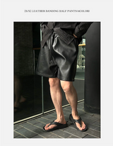[S/S] レザーバンディングハーフパンツ(4color)
