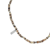 [1061] Stained Stone Necklace