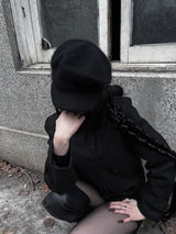soft knit beret cap (2color)