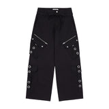 DETACHABLE CARGO STRAP PANTS (BLACK) F25ZD978