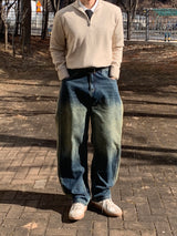 サイドデニムパンツ