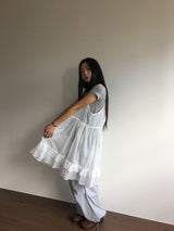 バックレスラッフルワンピース (3color)