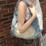Roto vintage cut washed denim shoulder bag