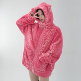 Cat Leopard Jacket - PINK