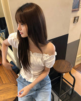 [ORIGINAL] Dana Ruffle-Button Blouse