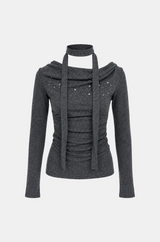 Sena Draped Scarf Top