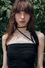 FAIRY HALTER TOP black