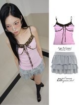 Sugar Pink Leopard Sleeveless T-shirt