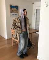 Innit Embo Dirty Wash Straight Denim Pants