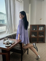Grape scarf dress