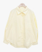 Hakyu Back-Button Loose-Fit Cotton Shirt