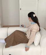 コーデュロイロングスカート