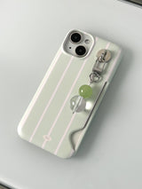 Apple Green Stripe Card Hard Case