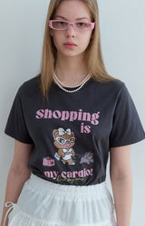 ショッピングベアTシャツ 2color