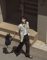 Hero Tweed Half Shirt