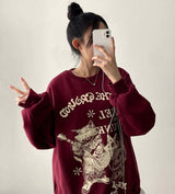 ギターキャットスウェットシャツ [Fleece]