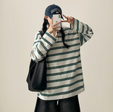 Cog color Dangara collar long sleeve tee 