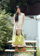 cobaltiny suede bag (lime)