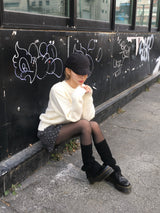 Slit Wave Golji Leg Warmers (3c)