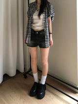Flute Checkered Shirt (3 colors)