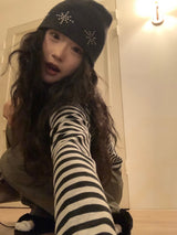 Starlight Round Stud Knit Beanie (6 colors)