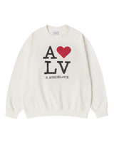 25FW LOVE ADLVスウェットシャツ クリーム