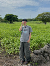 サイレントピグメントダイショートスリーブTシャツ (2 Colors)