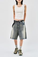 Milky Bermuda Denim Shorts