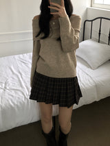 Uni Off-Shoulder Knitwear (4 colors)