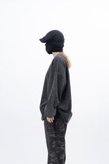 Cell Stone Washed Waffle Long Sleeve T-Shirt