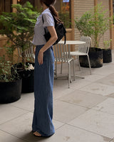 Odd denim shoulder bag