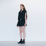 Drawstring hoodie black