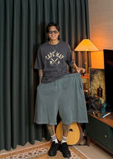 Pigmented Flared Short Bermuda Pants 4COLOR