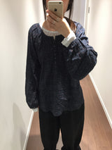 Petal shirring blouse (2color)