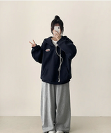 モブパッチスナップボタンフード