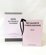 2025 My favorite calendar - desk