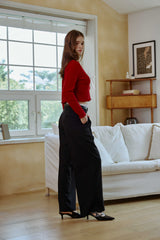 MOON NIGHT WIDE PANTS / BLACK