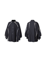 RELABEL Three-dimensional Composition (rhythm) Imitates Denim Washing And Blending Patterns, Human Body Structure Segmentation Shirt