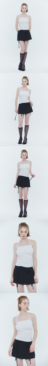 ECHO PLEATS SKIRT (SS ver.) charcoal
