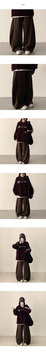 ベイサイドピンタックワイドバンディングトレーニングパンツ
