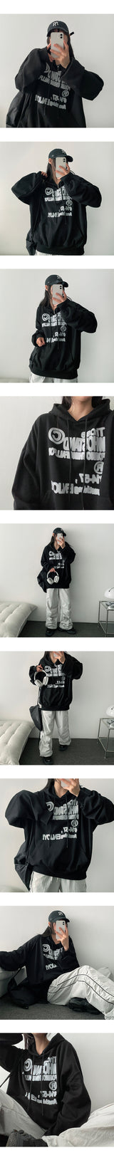 Pong lettering hoodie (4 colors)