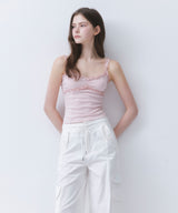 WHIPPING CREAM LACE SLEEVELESS SHIRT_TT6S208PK