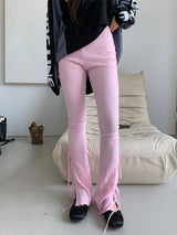RIBBON BOOTCUT LEGGINGS (4COLOR)