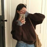 [BELLIDE MADE] Kinsha, mohair V-neck loose fit knit