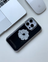 [MADE]シルバーシュシュ シルバーエポキシ iPhoneケース